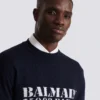 Balmain Stamp-tröja i merinoull