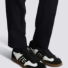 Balmain Swan sneakers i kalvskinn och mocka Balmain Swan sneakers i kalvskinn och mocka
