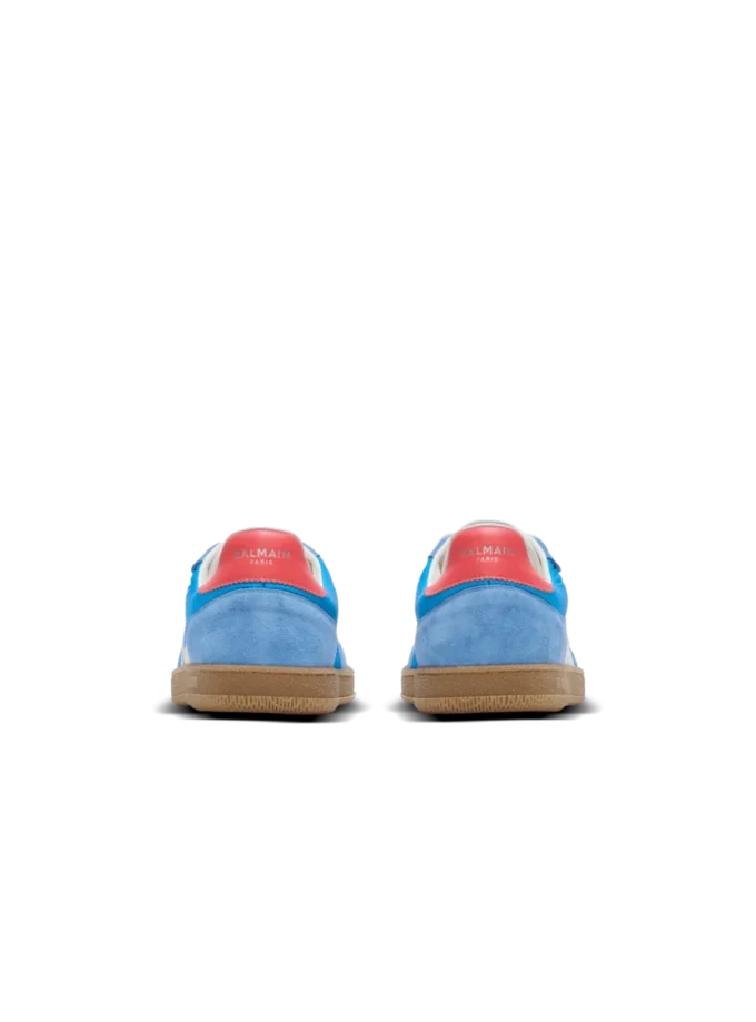 Balmain Swan sneakers i läder, mocka och nylon Balmain Swan sneakers i läder, mocka och nylon
