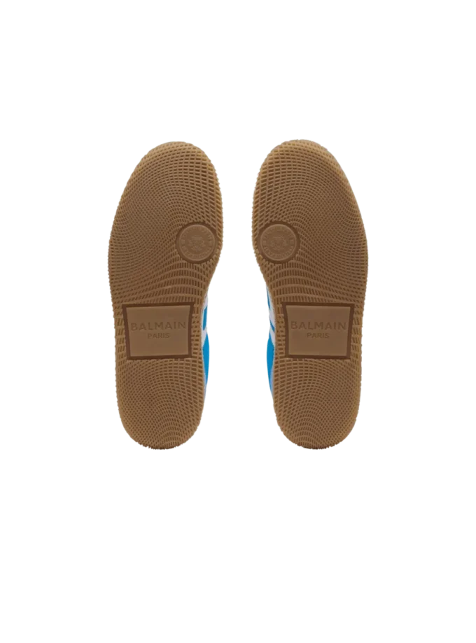 Balmain Swan sneakers i läder, mocka och nylon Balmain Swan sneakers i läder, mocka och nylon