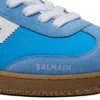 Balmain Swan sneakers i läder, mocka och nylon Balmain Swan sneakers i läder, mocka och nylon