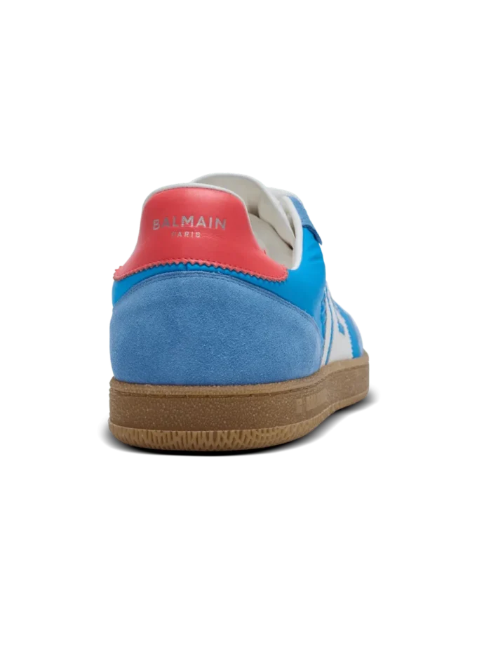 Balmain Swan sneakers i läder, mocka och nylon Balmain Swan sneakers i läder, mocka och nylon