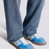 Balmain Swan sneakers i läder, mocka och nylon Balmain Swan sneakers i läder, mocka och nylon