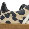 Balmain Swan sneakers i mocka med leopardmönster Balmain Swan sneakers i mocka med leopardmönster