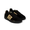 Balmain Swan sneakers i mocka och lackläder Balmain Swan sneakers i mocka och lackläder
