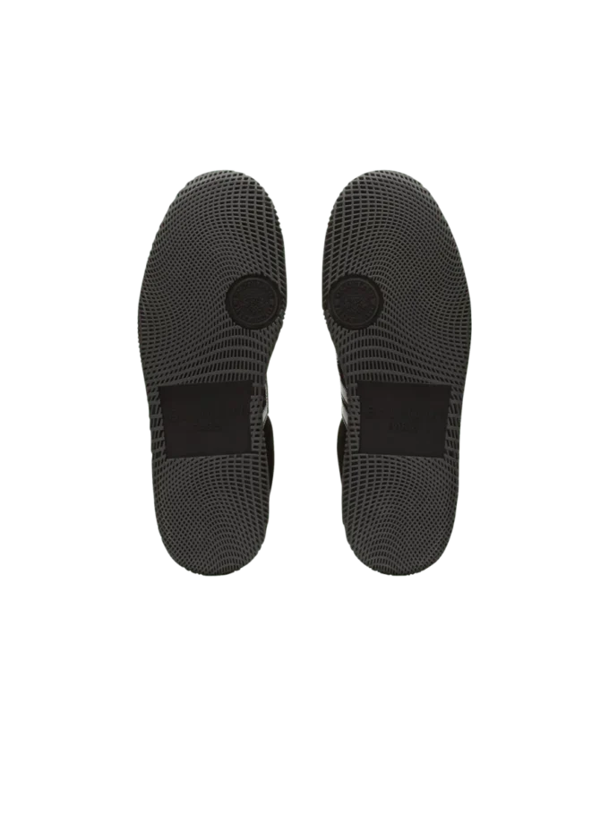 Balmain Swan sneakers i mocka och lackläder
