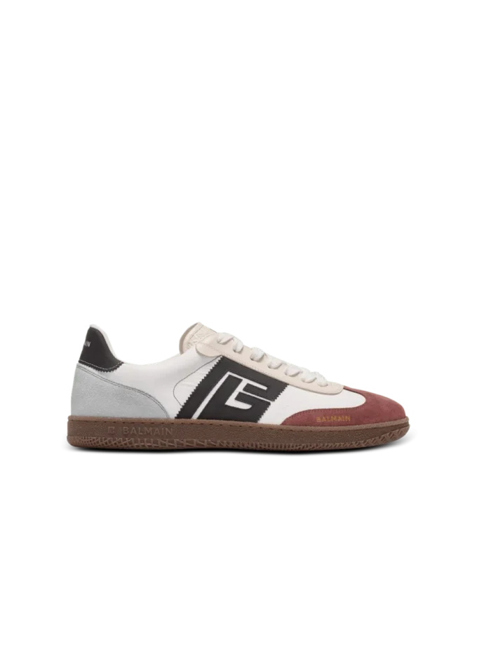 Balmain Swan sneakers i mocka och nylon