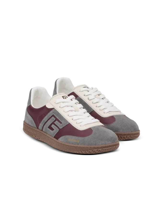 Balmain Swan sneakers i mocka och nylon