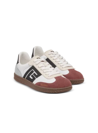 Balmain Swan sneakers i mocka och nylon