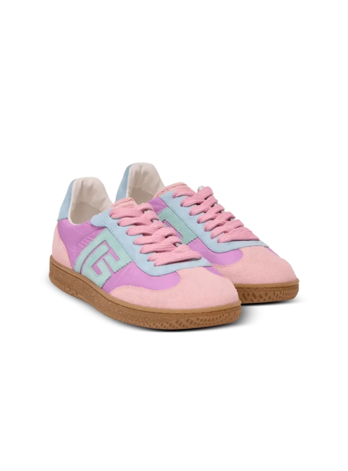 Balmain Swan sneakers i mocka och nylon Balmain Swan sneakers i mocka och nylon