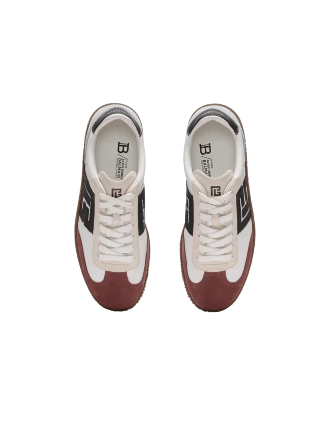Balmain Swan sneakers i mocka och nylon