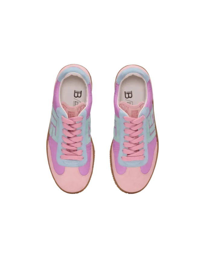 Balmain Swan sneakers i mocka och nylon Balmain Swan sneakers i mocka och nylon