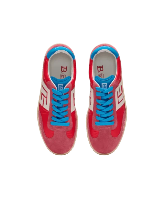 Balmain Swan sneakers i mocka och nylon