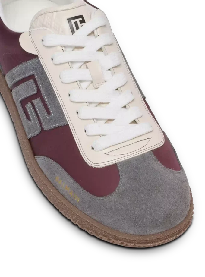 Balmain Swan sneakers i mocka och nylon