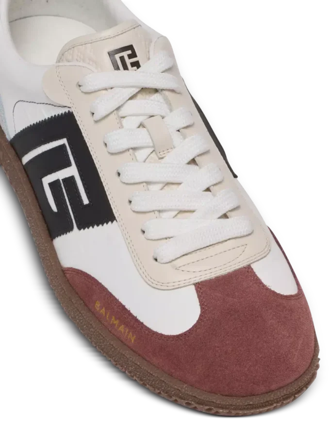 Balmain Swan sneakers i mocka och nylon