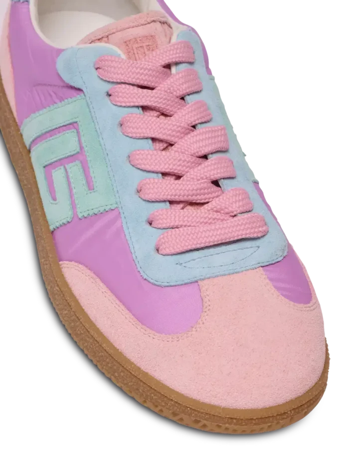 Balmain Swan sneakers i mocka och nylon Balmain Swan sneakers i mocka och nylon