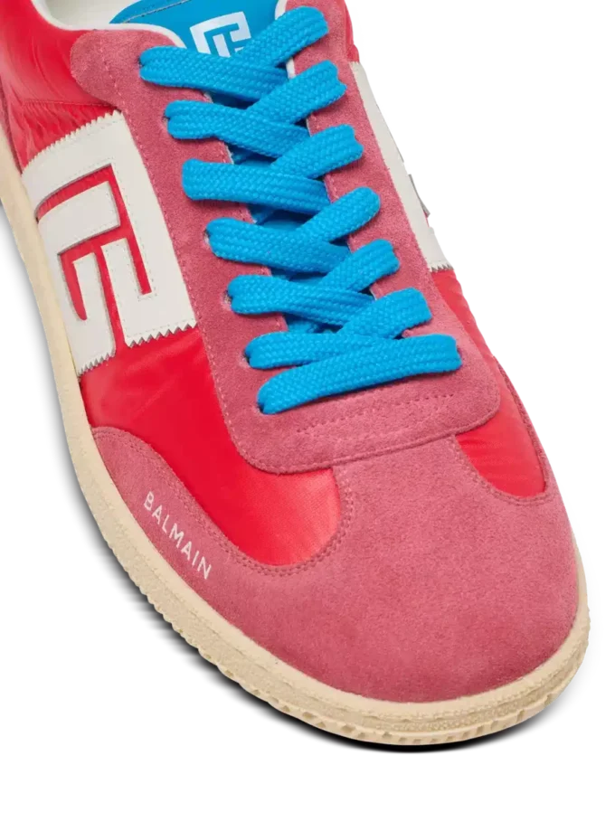 Balmain Swan sneakers i mocka och nylon