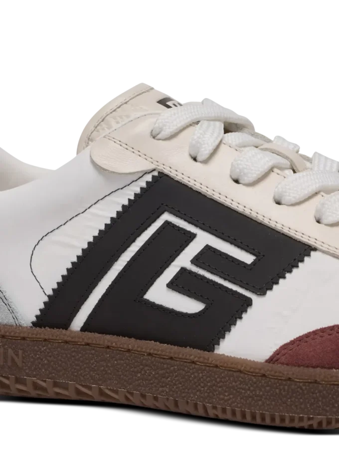 Balmain Swan sneakers i mocka och nylon