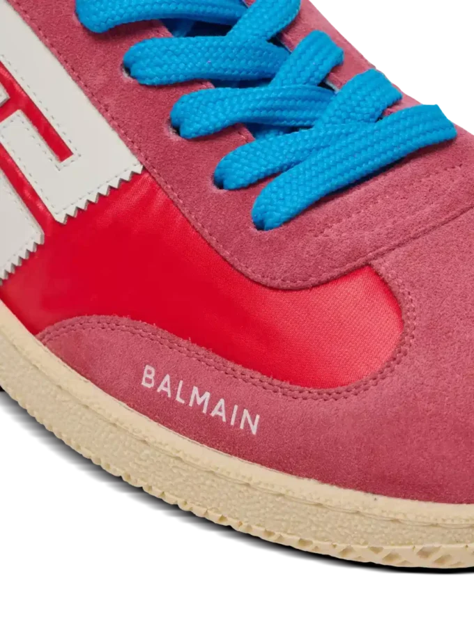 Balmain Swan sneakers i mocka och nylon