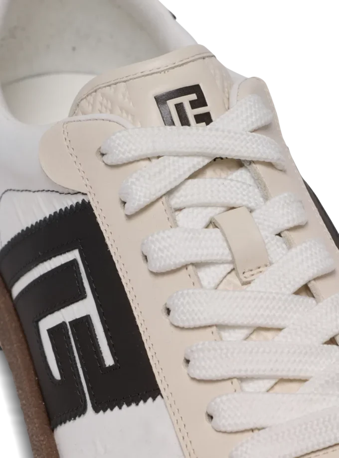 Balmain Swan sneakers i mocka och nylon