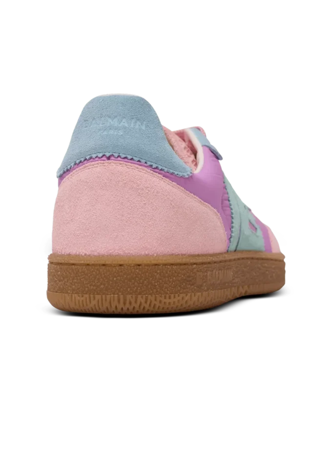 Balmain Swan sneakers i mocka och nylon Balmain Swan sneakers i mocka och nylon