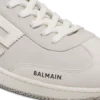 Balmain Swan sneakers i mocka och slätt läder Balmain Swan sneakers i mocka och slätt läder