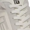 Balmain Swan sneakers i mocka och slätt läder Balmain Swan sneakers i mocka och slätt läder