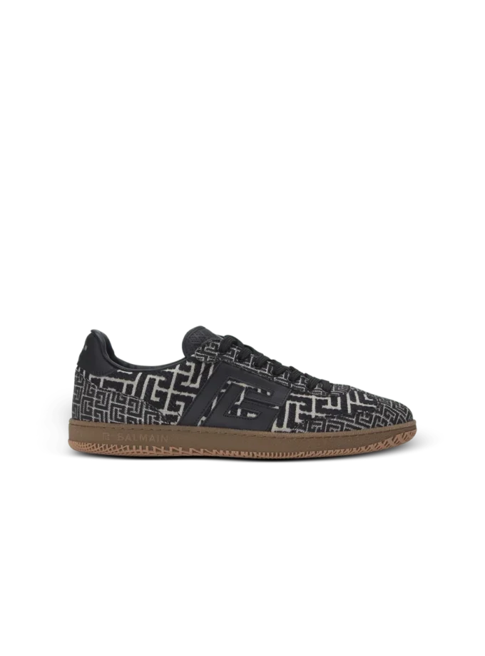 Balmain Swan sneakers i PB Labyrinth jacquard