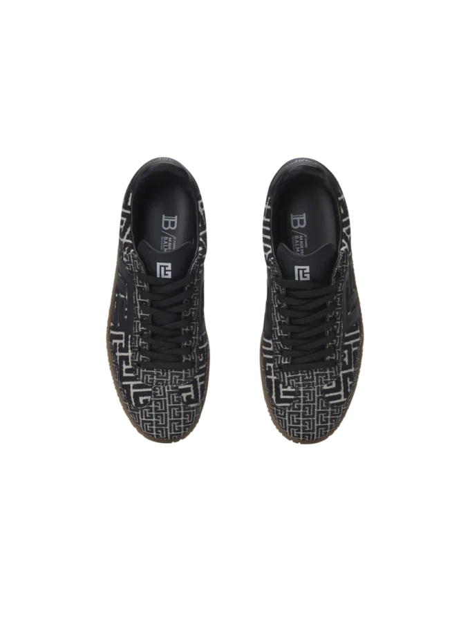 Balmain Swan sneakers i PB Labyrinth jacquard