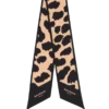 Bandana i siden med leopardmönster