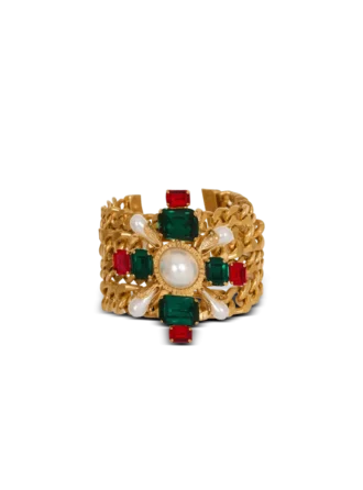 Barockarmband med kedjor och pärlor