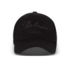 Baseballkeps i bomull med Balmain Signature-broderi