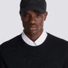 Baseballkeps i bomull med Balmain Signature-broderi
