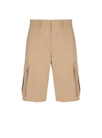 Bermudashorts i bomullscanvas