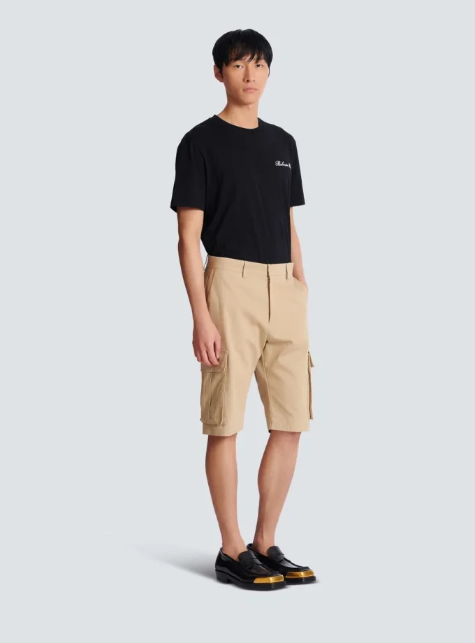 Bermudashorts i bomullscanvas Bermudashorts i bomullscanvas