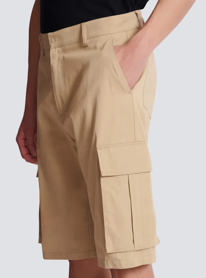 Bermudashorts i bomullscanvas Bermudashorts i bomullscanvas