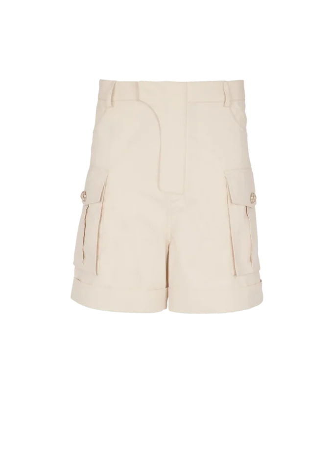 Bermudashorts i bomullstwill