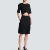Bermudashorts i grain de poudre-ull