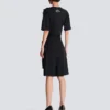 Bermudashorts i grain de poudre-ull