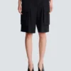 Bermudashorts i grain de poudre-ull