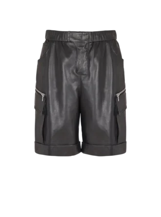 Bermudashorts i läder