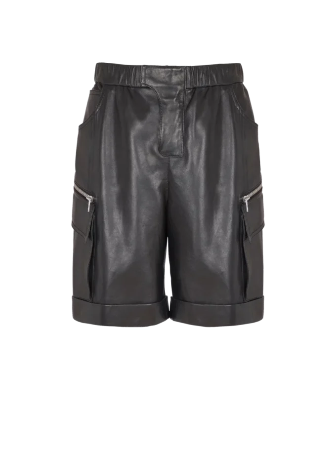 Bermudashorts i läder Bermudashorts i läder