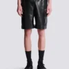 Bermudashorts i läder Bermudashorts i läder