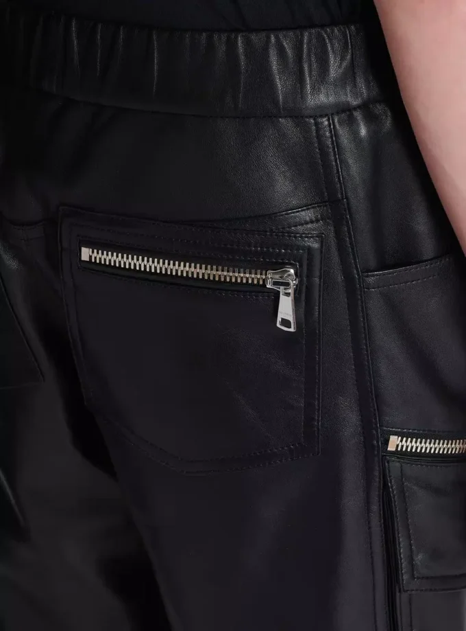 Bermudashorts i läder Bermudashorts i läder