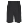 Bermudashorts i ull med insydda veck Bermudashorts i ull med insydda veck