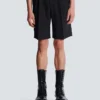 Bermudashorts i ull med insydda veck Bermudashorts i ull med insydda veck