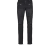Bikerjeans i svart vintage-denim