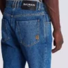Blå jeans i rak modell Blå jeans i rak modell