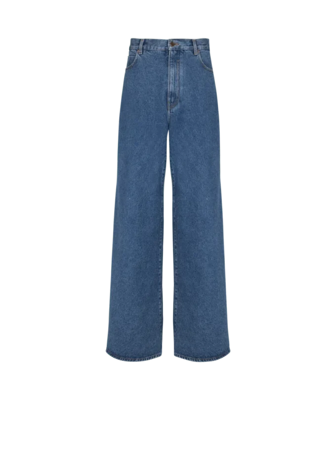 Blå jeans med vida ben Blå jeans med vida ben