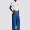 Blå jeans med vida ben Blå jeans med vida ben
